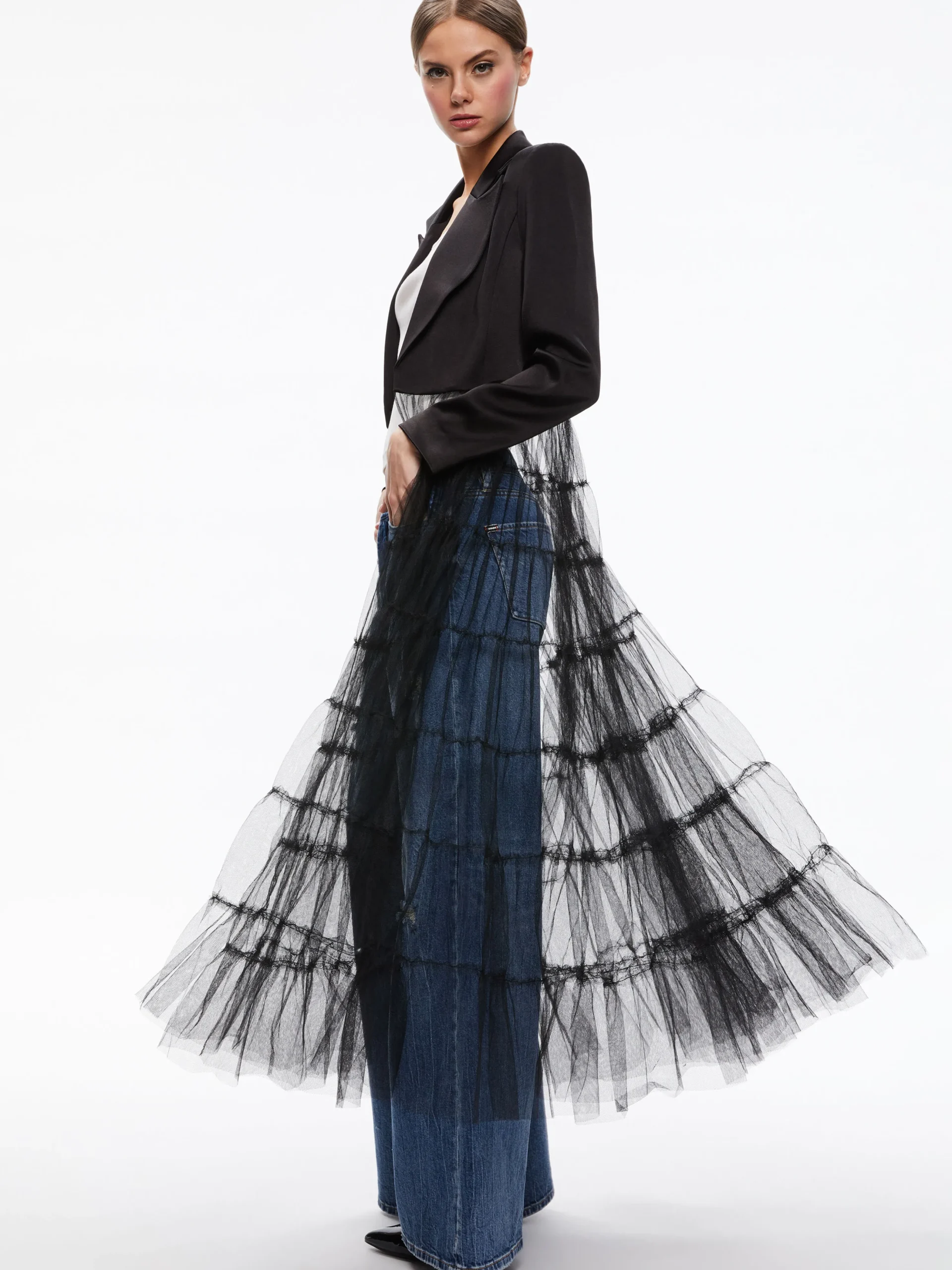 EVERLY TULLE BLAZER