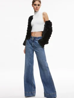 FAWN FAUX FUR TEXTURED JACKET