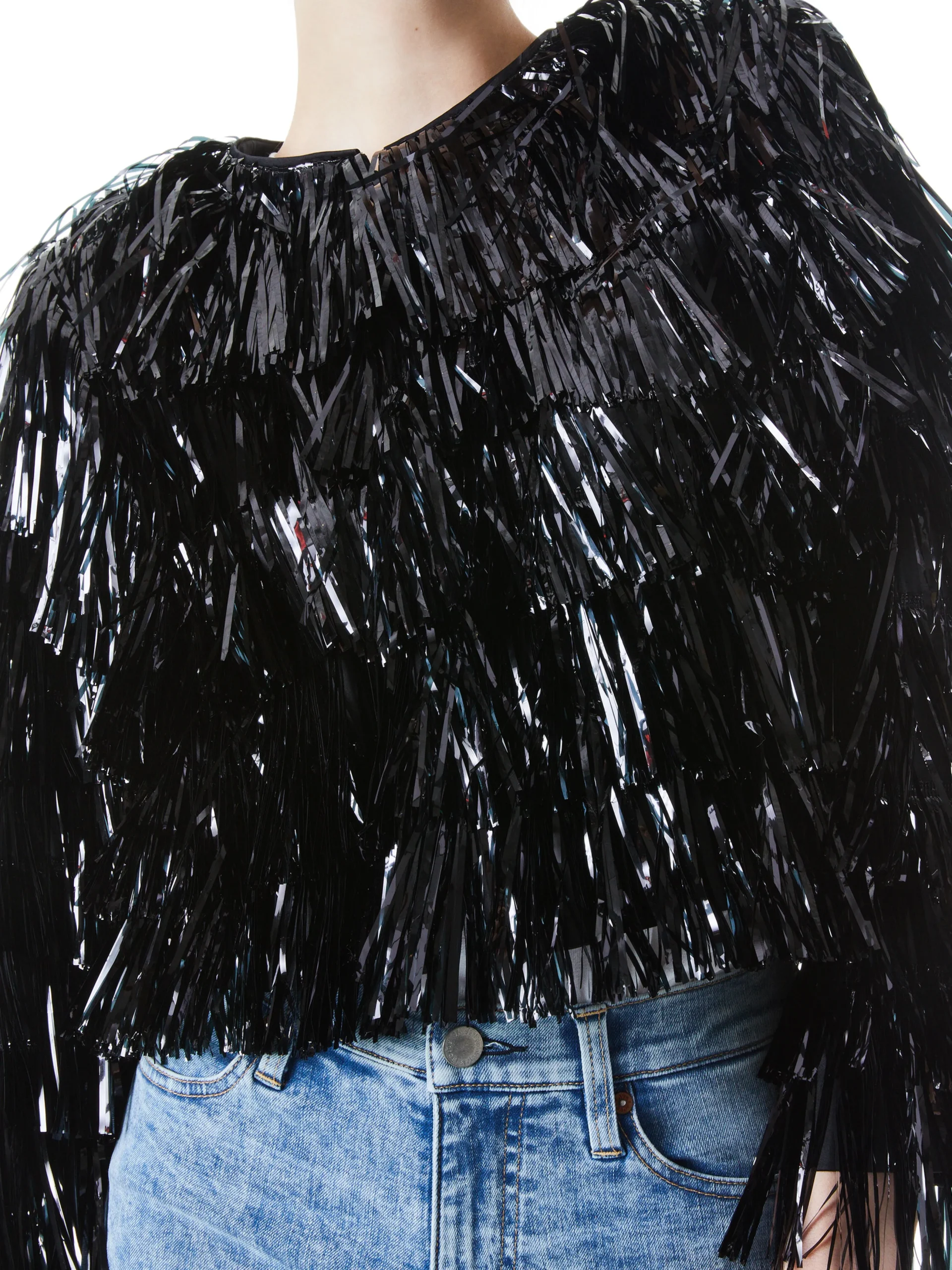 FAWN FRINGE TINSEL JACKET
