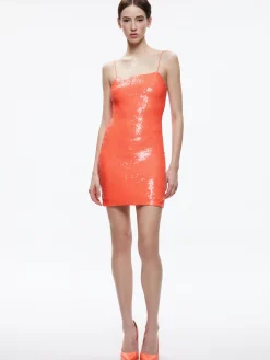 FIFI SEQUIN FITTED MINI CAMI DRESS
