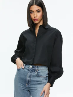 FINELY HIGH-LOW BLOUSE