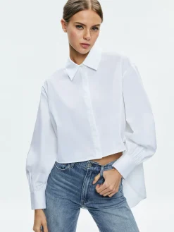 FINELY HIGH-LOW BLOUSE