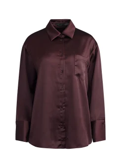 FINELY OVERSIZED BUTTON DOWN SHIRT + JC WIDE LEG SIDE SLIT PANT