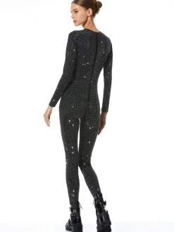 FREDDIE CREWNECK EMBELLISHED CATSUIT