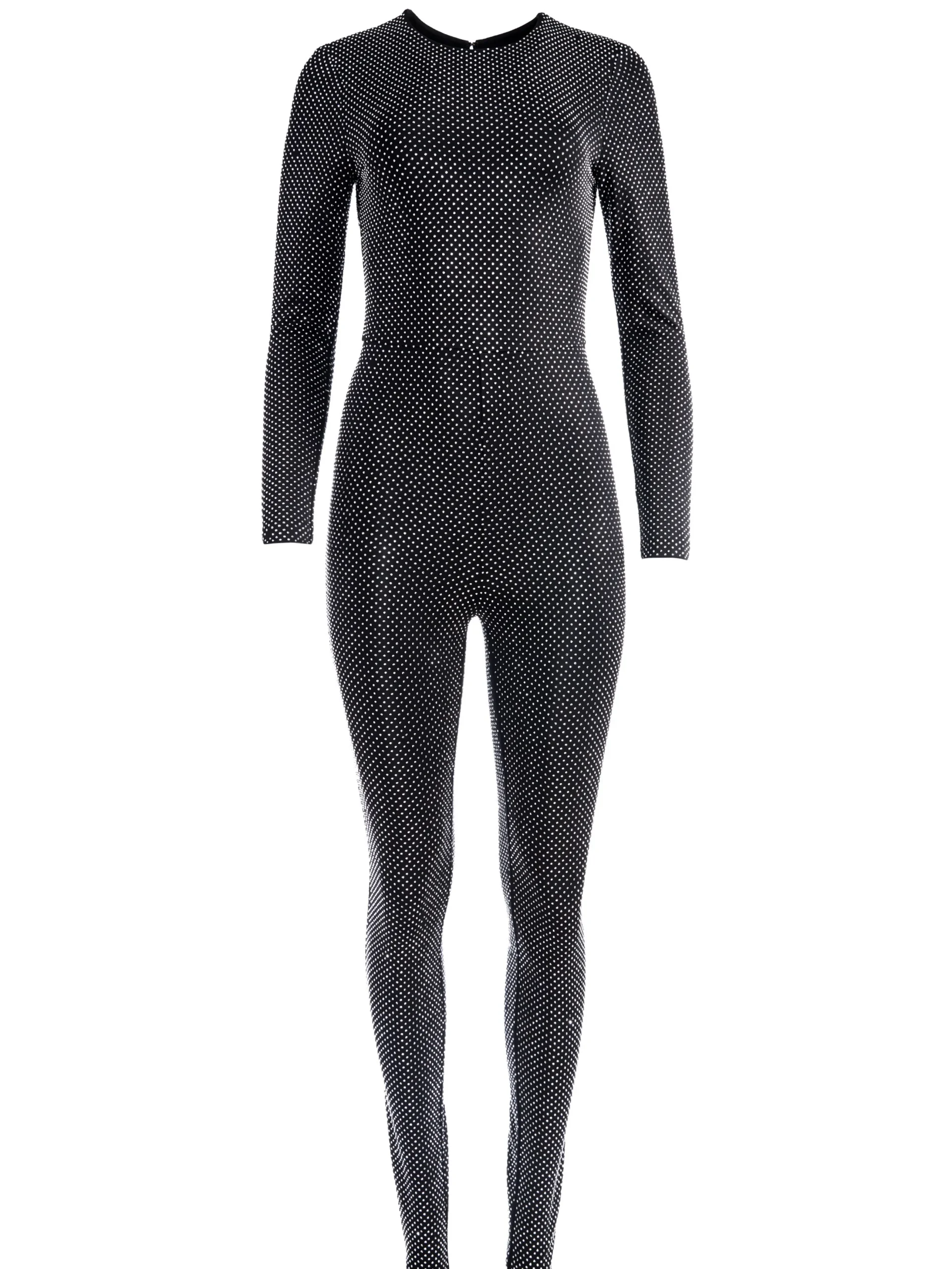 FREDDIE CREWNECK EMBELLISHED CATSUIT