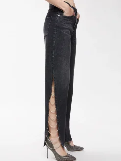 GAYLE EMBELLISHED SIDE JEAN