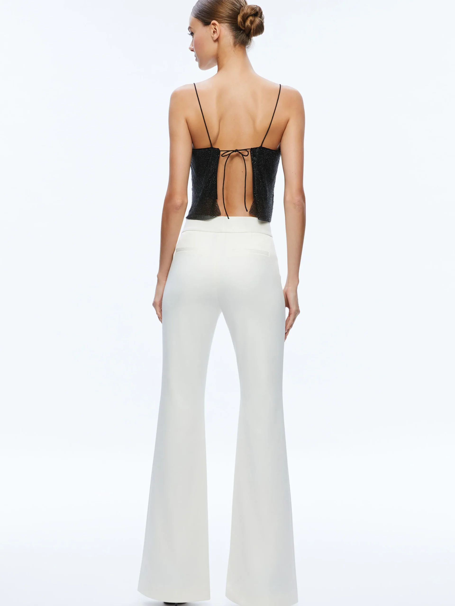 GRAZI EMBELLISHED SPAGHETTI STRAP TOP