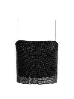 GRAZI EMBELLISHED SPAGHETTI STRAP TOP