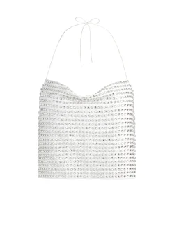 GRAZI EMBELLISHED TIE BACK CROP TOP