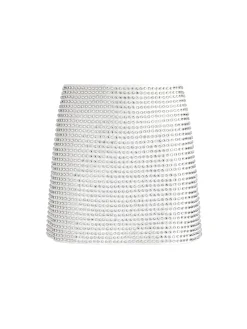GRAZI EMBELLISHED TIE BACK CROP TOP + RILEY EMBELLISHED MINI SKIRT