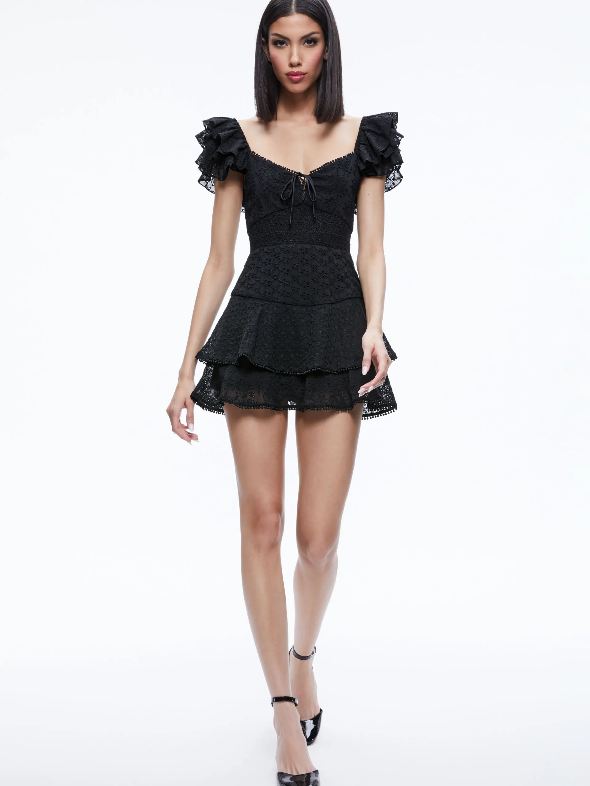 HARTFORD SMOCKED BUSTIER ROMPER