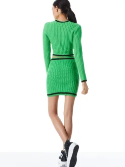 INGRID CABLE KNIT MINI SKIRT
