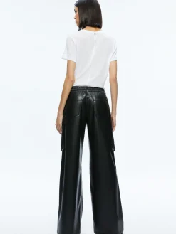 JOETTE VEGAN LEATHER CARGO PANT