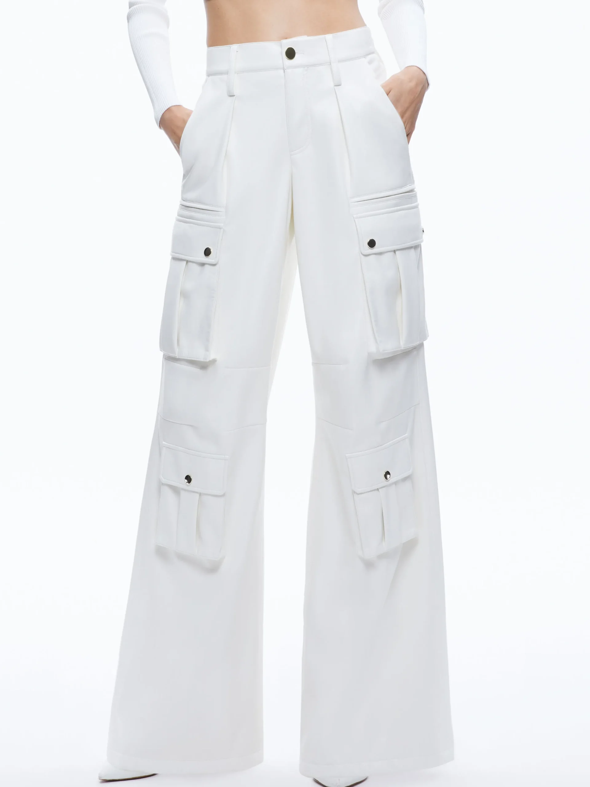JOETTE VEGAN LEATHER CARGO PANT