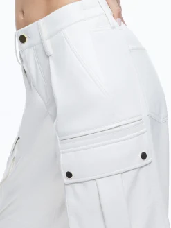 JOETTE VEGAN LEATHER CARGO PANT