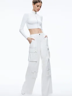 JOETTE VEGAN LEATHER CARGO PANT