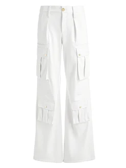 JOETTE VEGAN LEATHER CARGO PANT