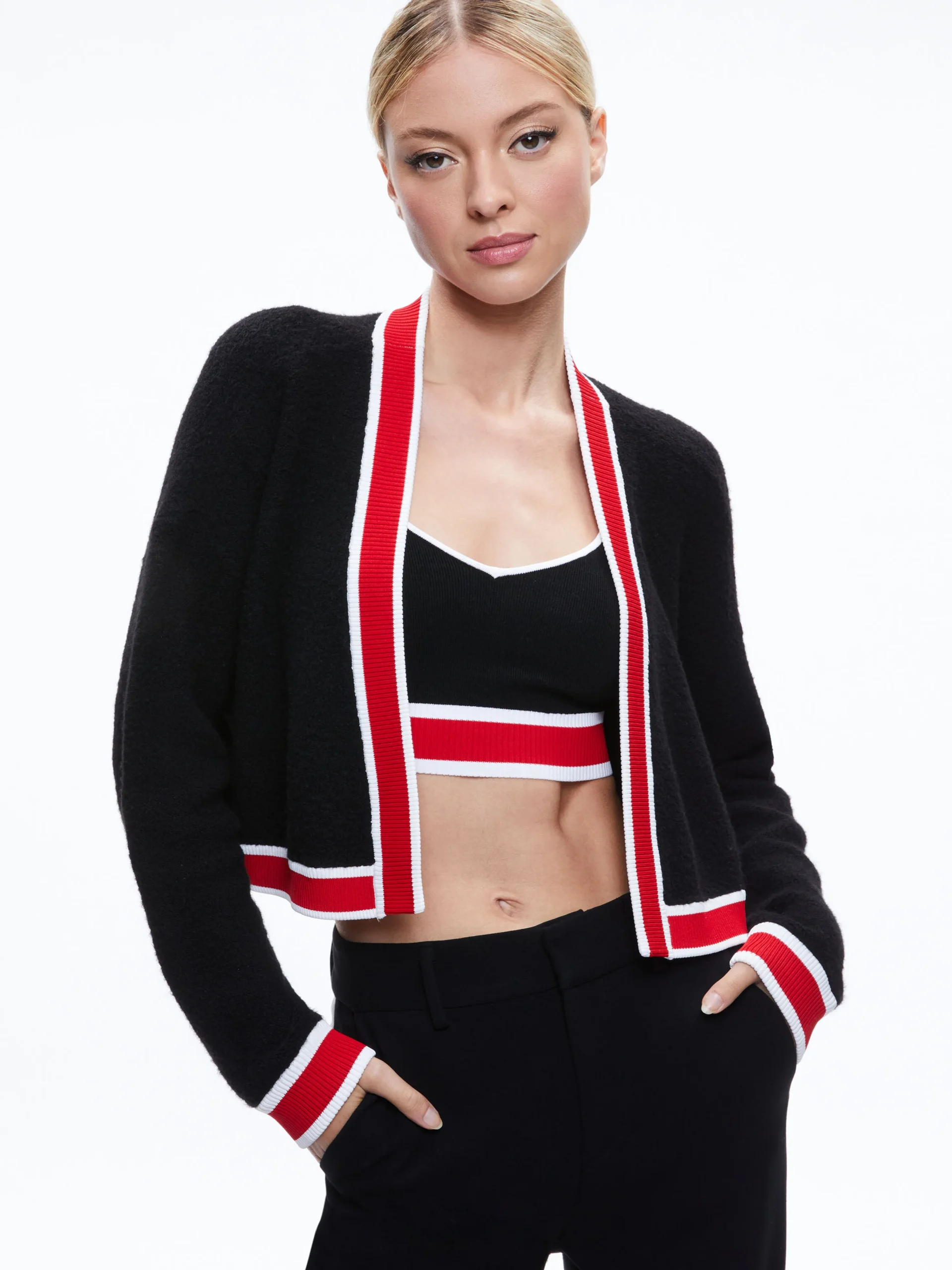 JUANA CROPPED CARDIGAN + MAUDE BRALETTE
