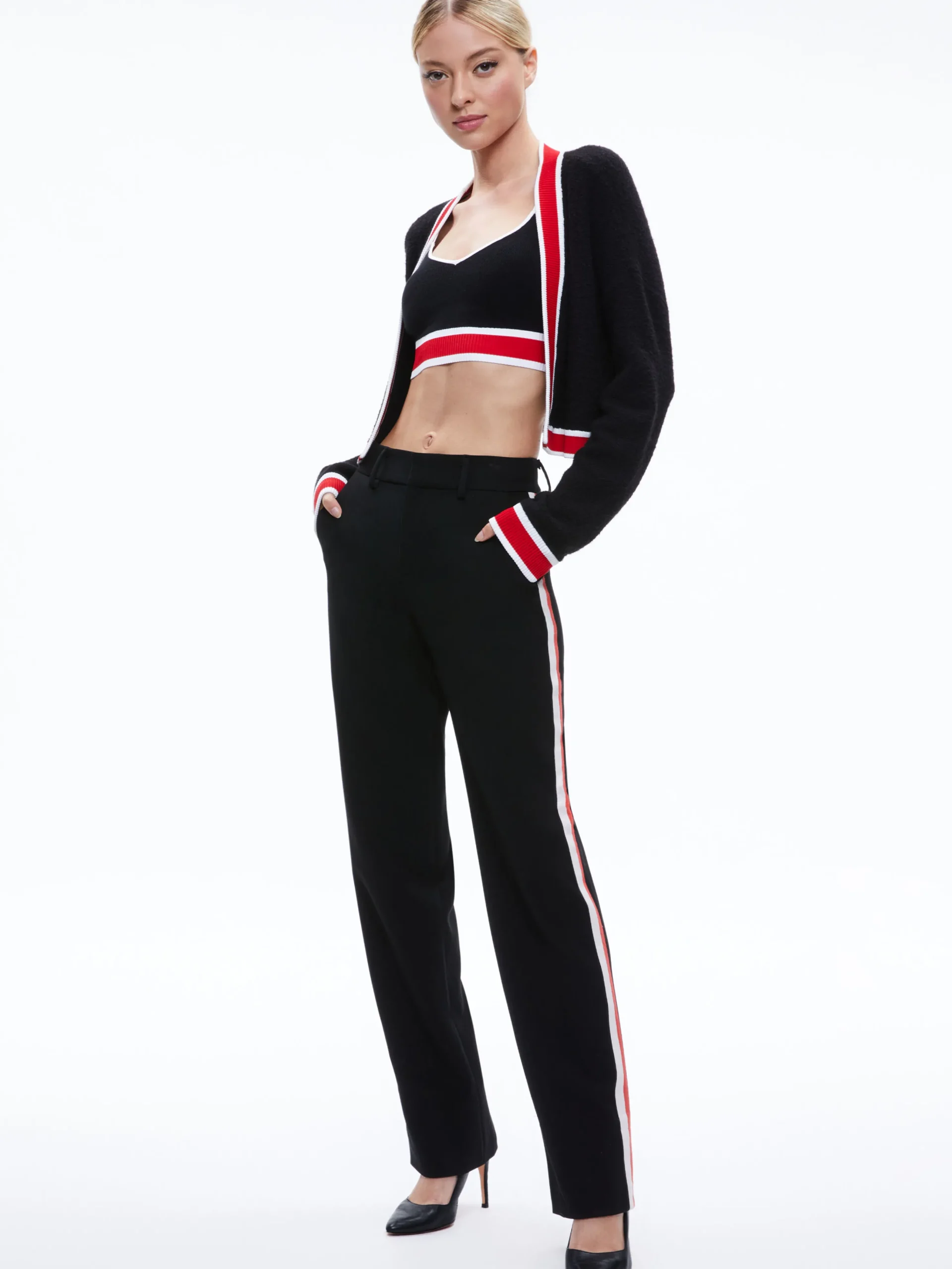 JUANA CROPPED CARDIGAN + MAUDE BRALETTE
