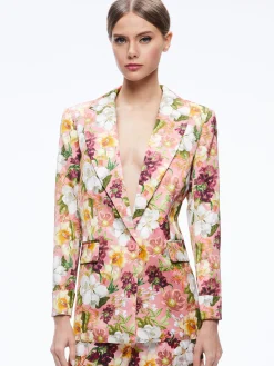 JUSTIN ROLLED CUFF BLAZER + CONRY PLEATED SHORT