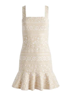 KAIDRA SQUARE NECK DROP WAIST MINI DRESS