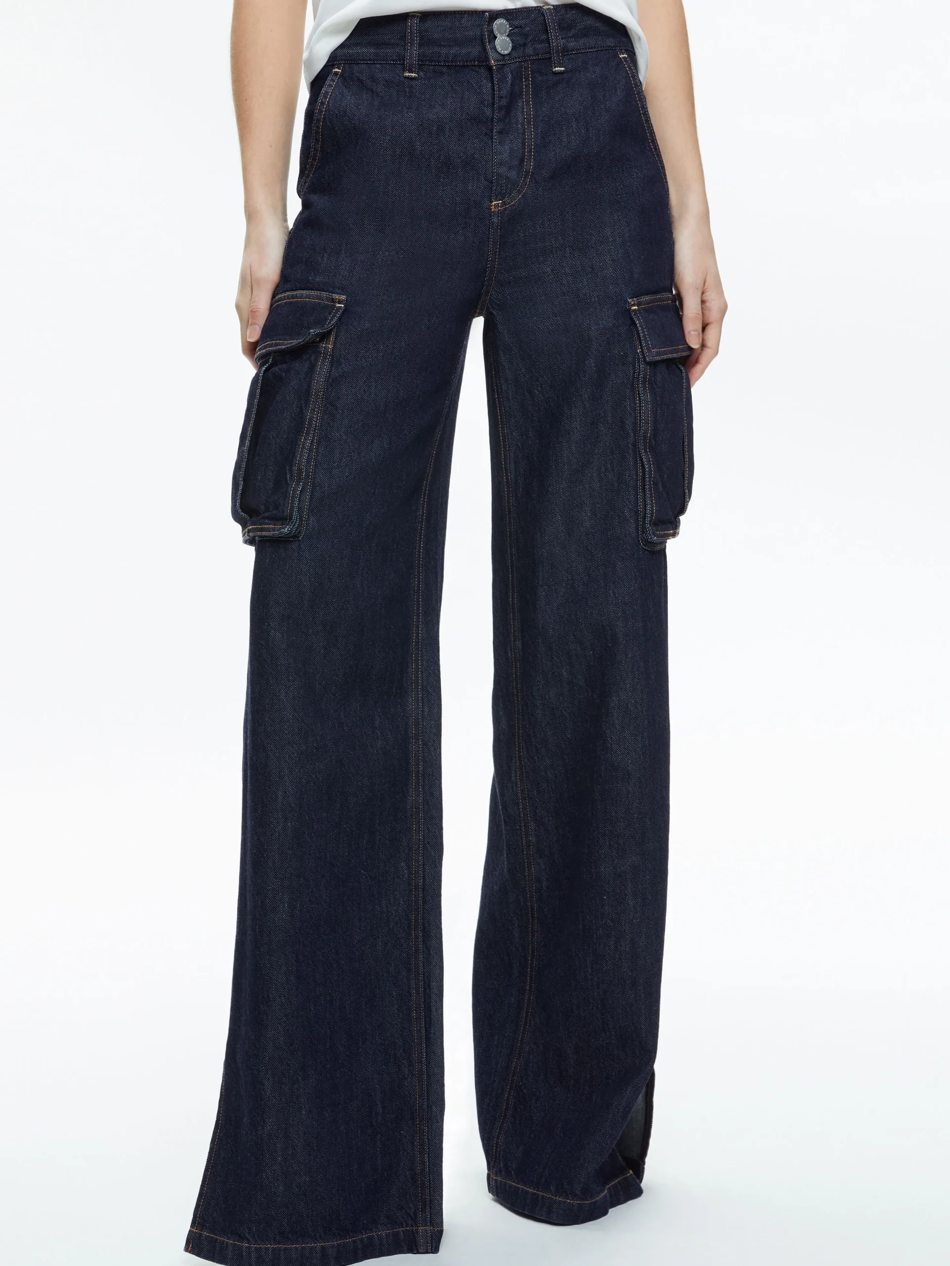 KAL BAGGY CARGO SIDE SLIT JEAN