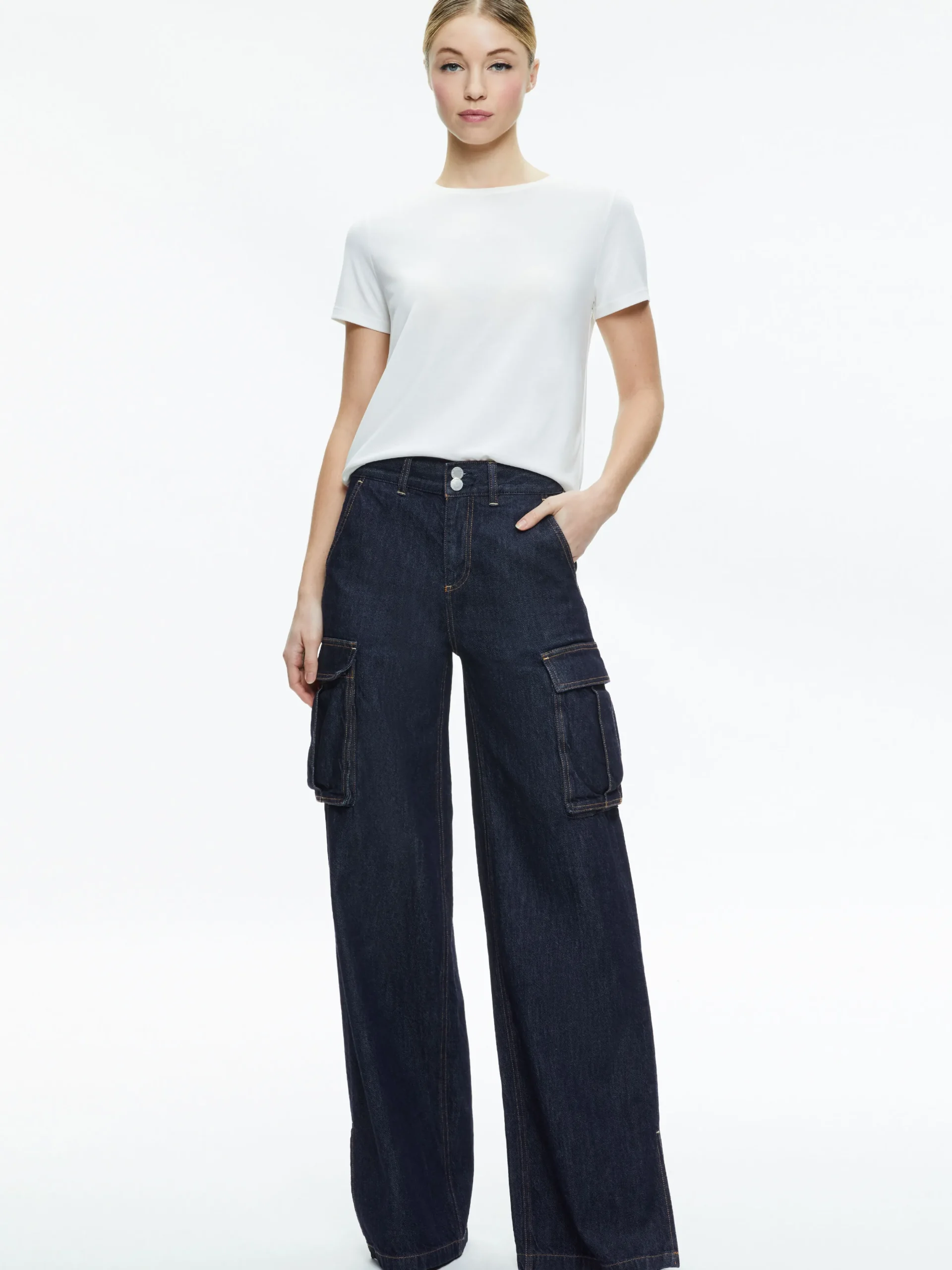 KAL BAGGY CARGO SIDE SLIT JEAN