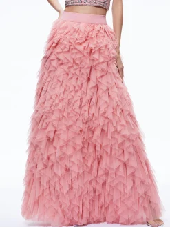 KAL RUFFLE GOWN SKIRT