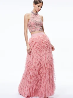 KAL RUFFLE GOWN SKIRT