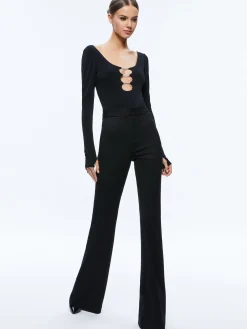 KALENA SCOOP NECK CUTOUT BODYSUIT