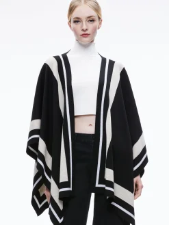 KAMALA STRIPE PONCHO