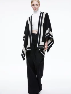 KAMALA STRIPE PONCHO