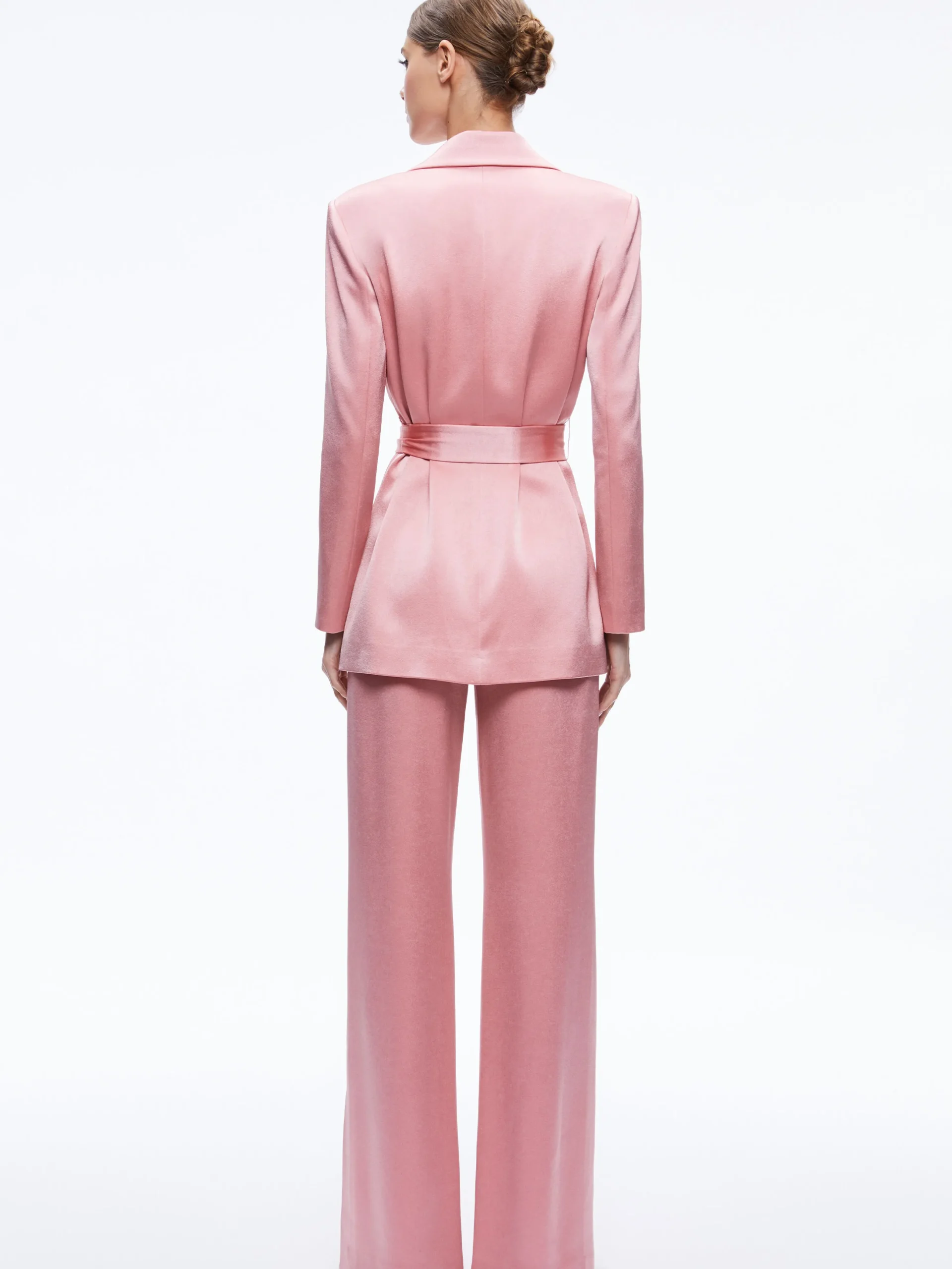 KARLEY WRAP BLAZER + JC WIDE LEG SIDE SLIT PANT