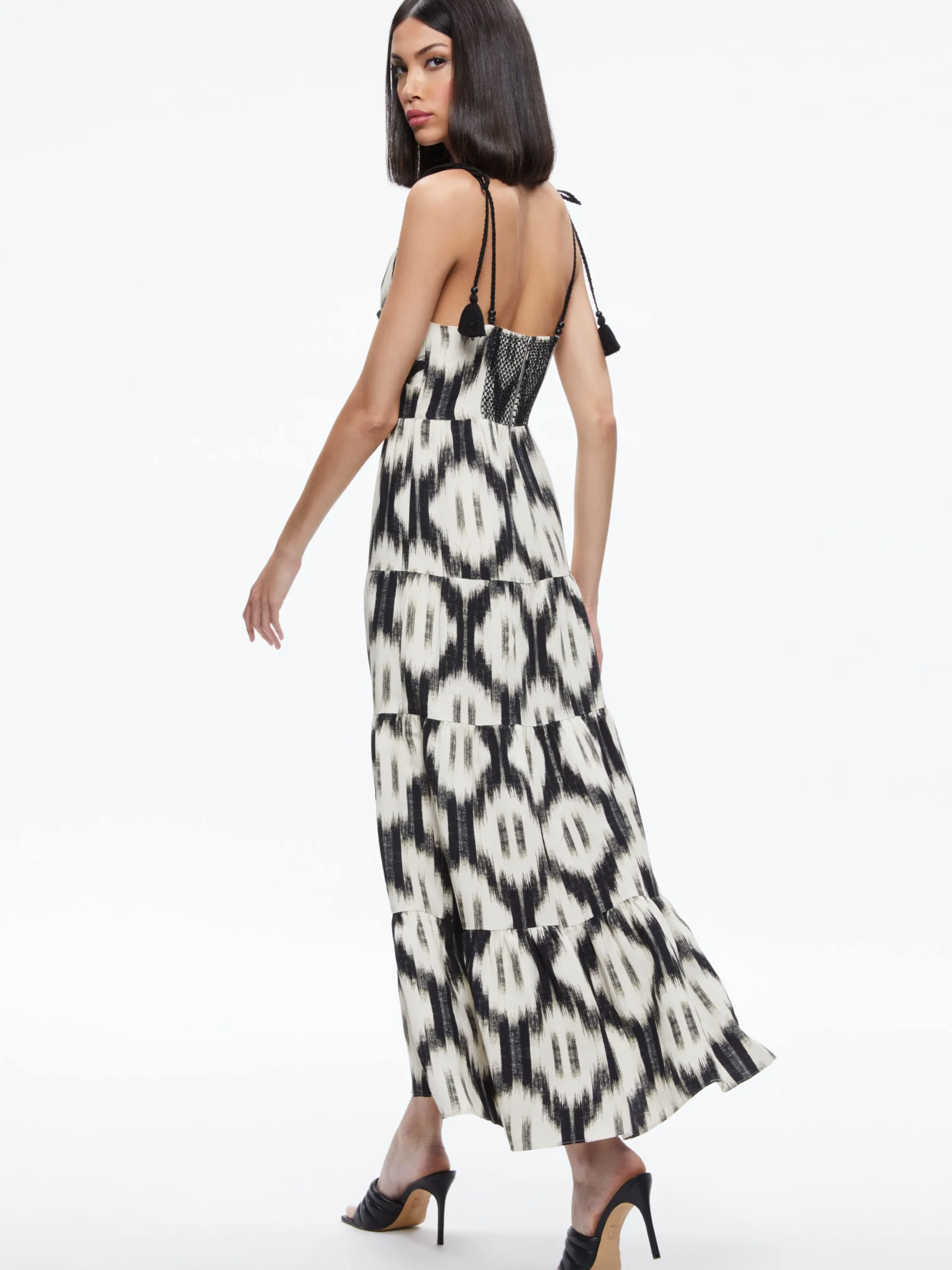 KATARA TWIST TOP TIERED MAXI DRESS