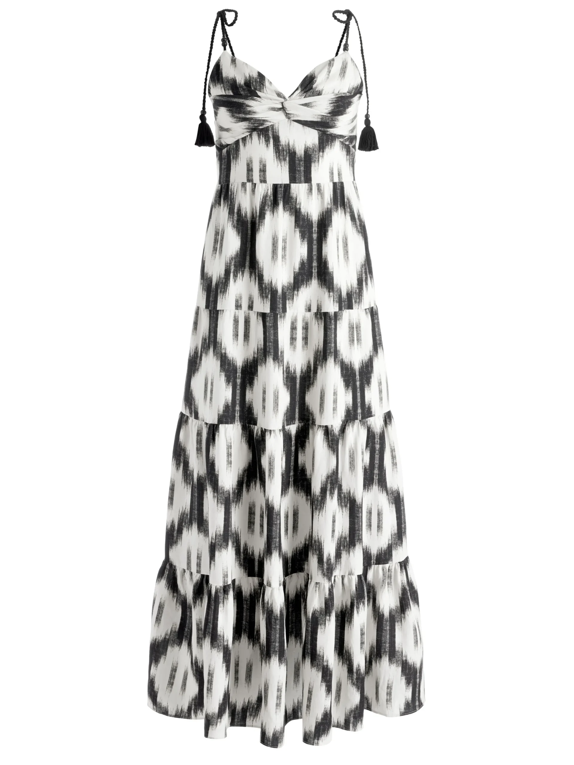 KATARA TWIST TOP TIERED MAXI DRESS