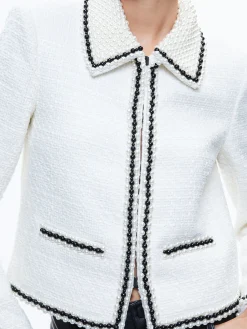 KIDMAN PEARL COLLAR BOXY JACKET