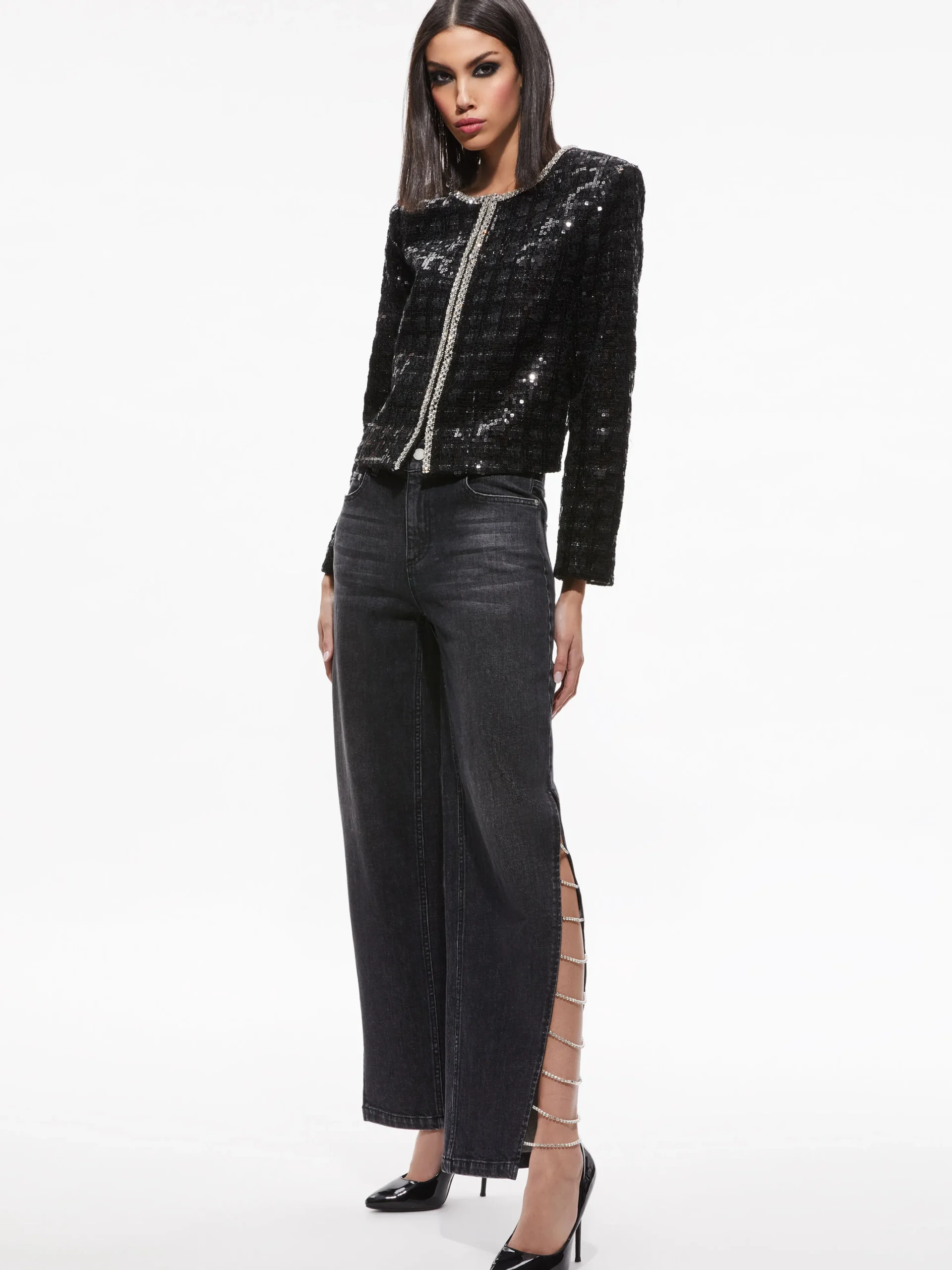 KIDMAN SEQUIN TWEED JACKET