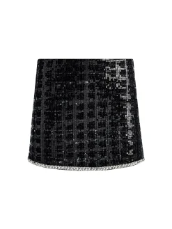 KIDMAN SEQUIN TWEED JACKET + RUBI SEQUIN TWEED MINI SKIRT