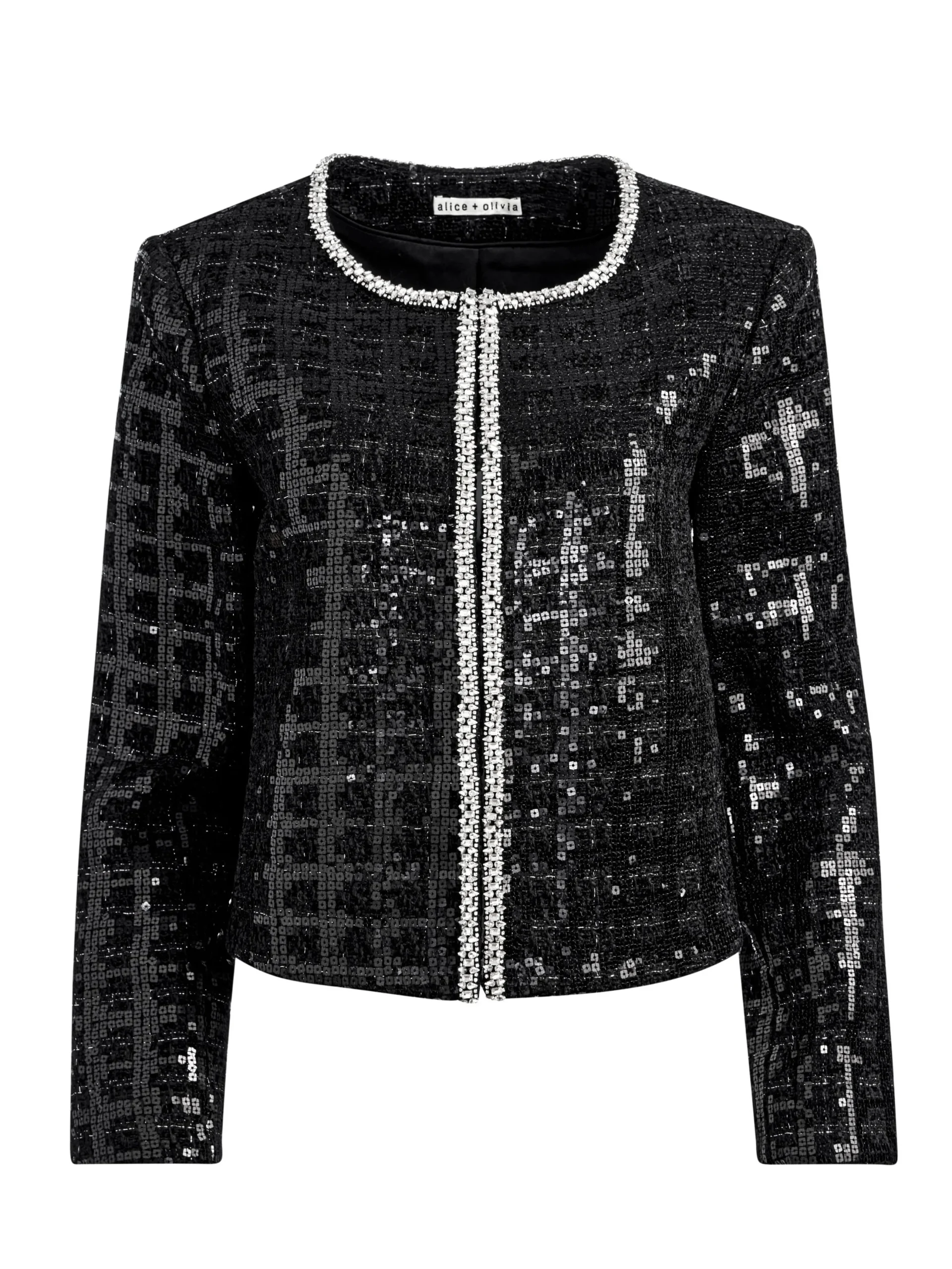 KIDMAN SEQUIN TWEED JACKET + RUBI SEQUIN TWEED MINI SKIRT