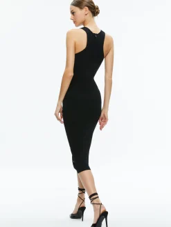 LALITA SIDE SNAP MIDI DRESS