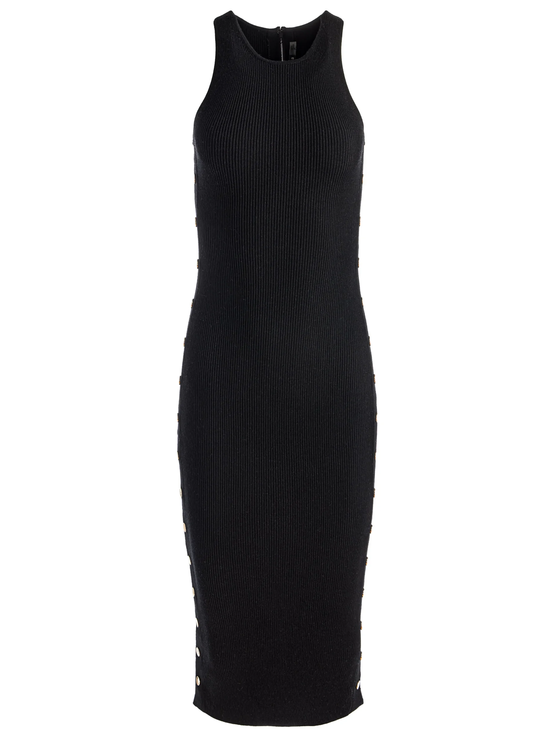 LALITA SIDE SNAP MIDI DRESS