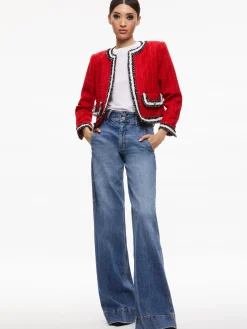 LANDON TWEED CROPPED JACKET + RUBI TWEED MINI SKIRT