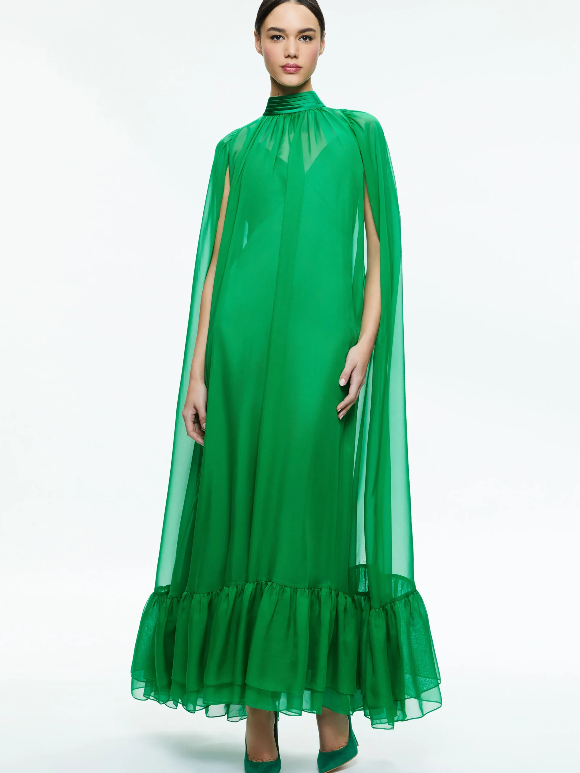 LANELLE MAXI CAPE DRESS