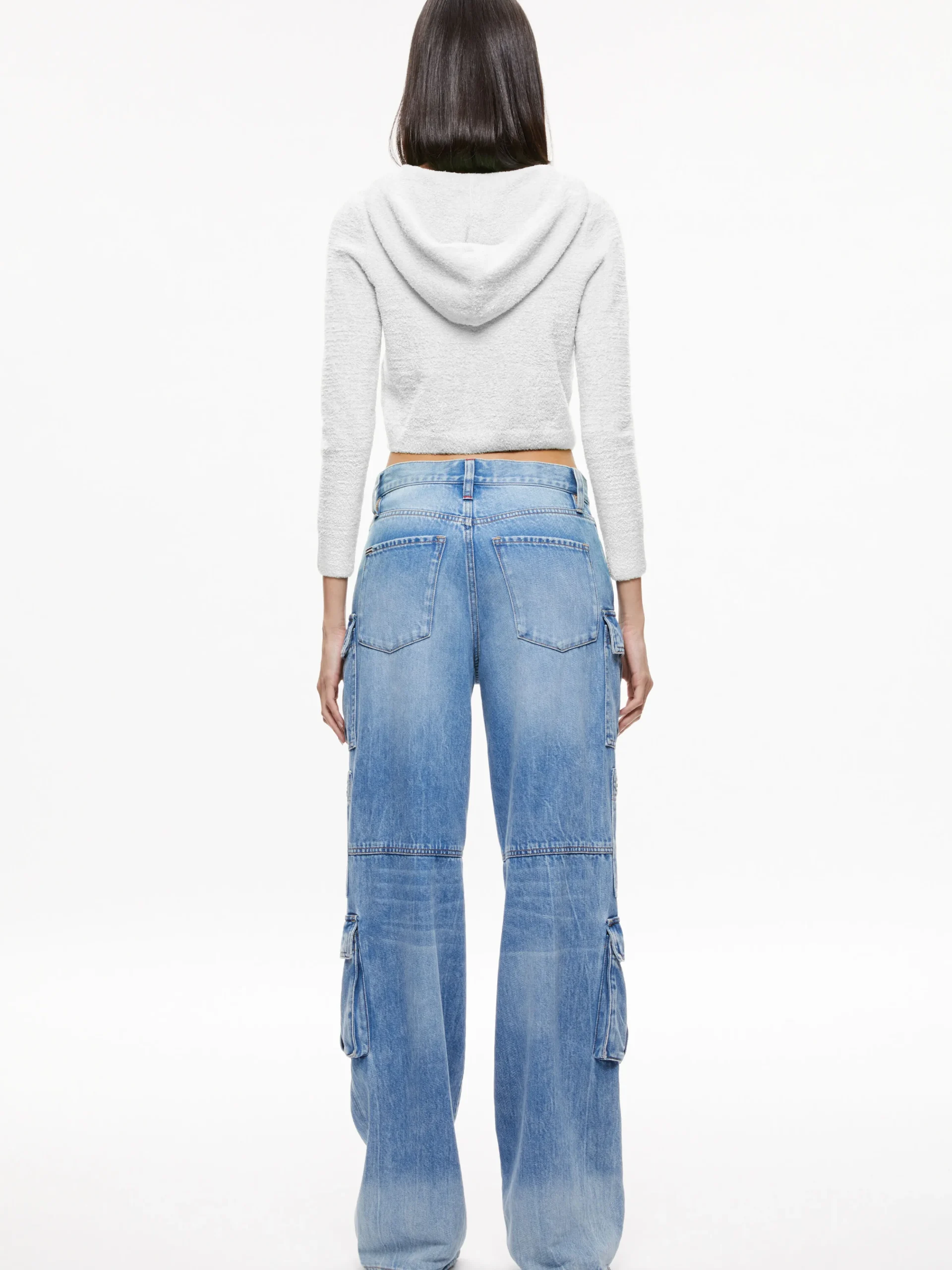LIDELL CROPPED ZIP UP HOODIE