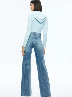 LIDELL CROPPED ZIP UP HOODIE