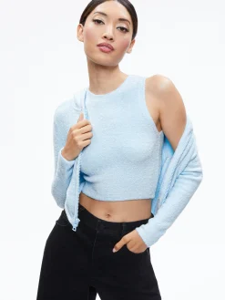 LIDELL CROPPED ZIP UP HOODIE + AMITY SLEEVELESS CROPPED TANK