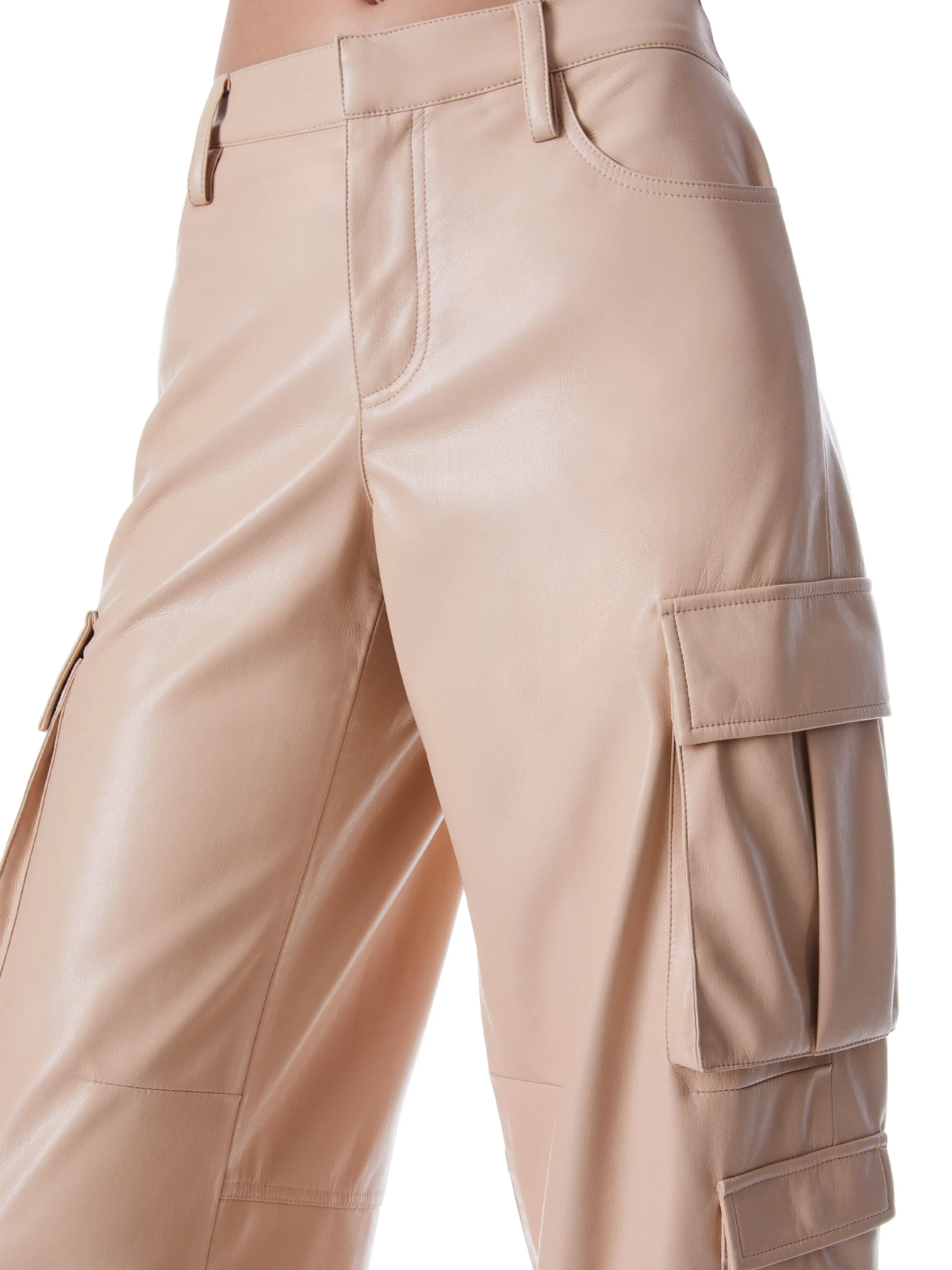 LUIS VEGAN LEATHER CARGO PANT