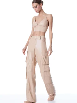 LUIS VEGAN LEATHER CARGO PANT