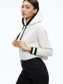 LUMI RIBBED KNIT HOODIE