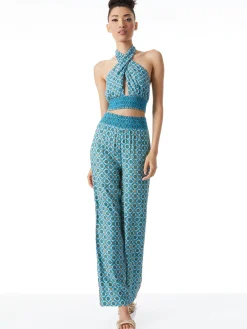 LYNDON CROSS FRONT HALTER TOP